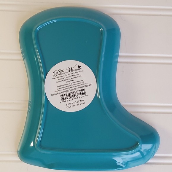 The Pioneer Woman Spoon Rest Christmas Cowboy Boot with Lights Melamine New - Picture 5 of 9